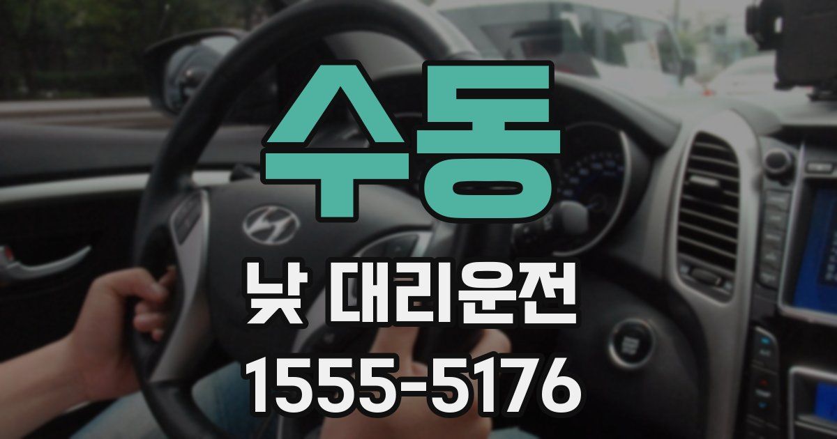 수동 낮 대리운전