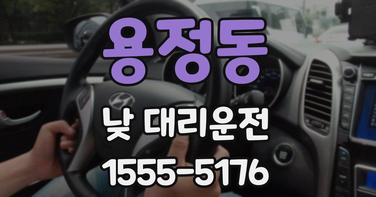 용정동 낮 대리운전