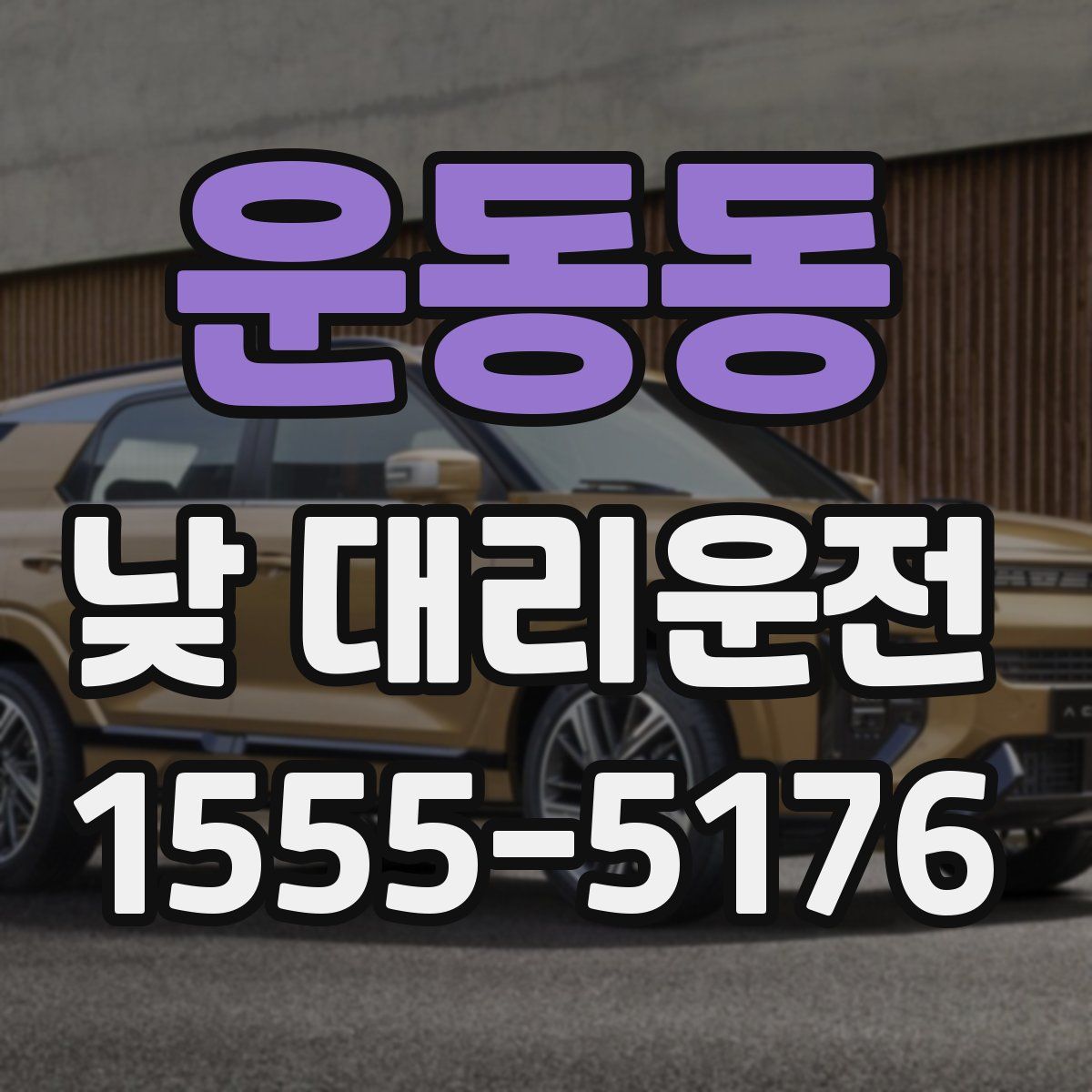 운동동 낮 대리운전