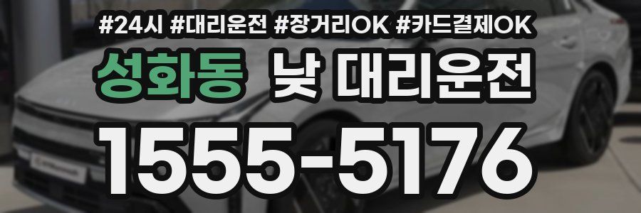 성화동 낮 대리운전