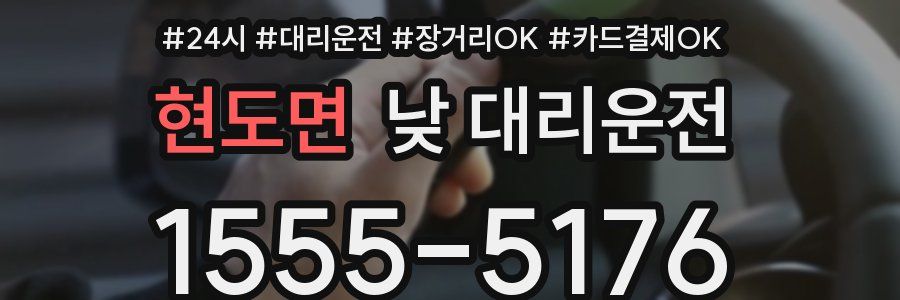 현도면 낮 대리운전