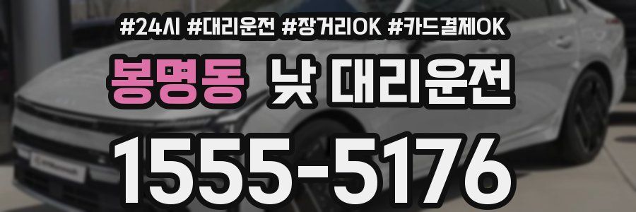 봉명동 낮 대리운전