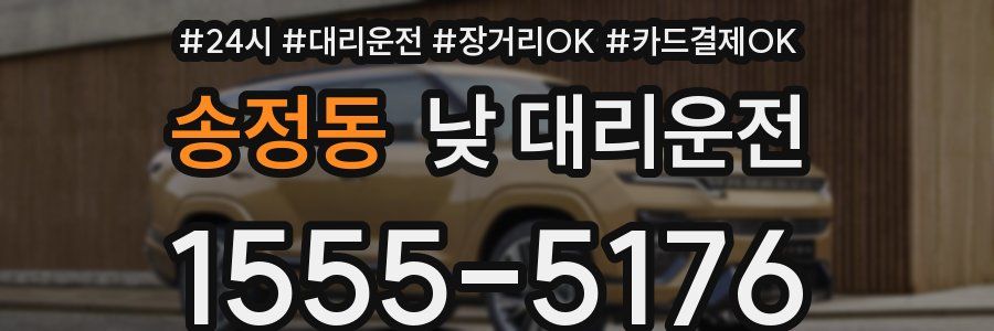 송정동 낮 대리운전