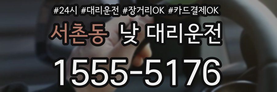 서촌동 낮 대리운전