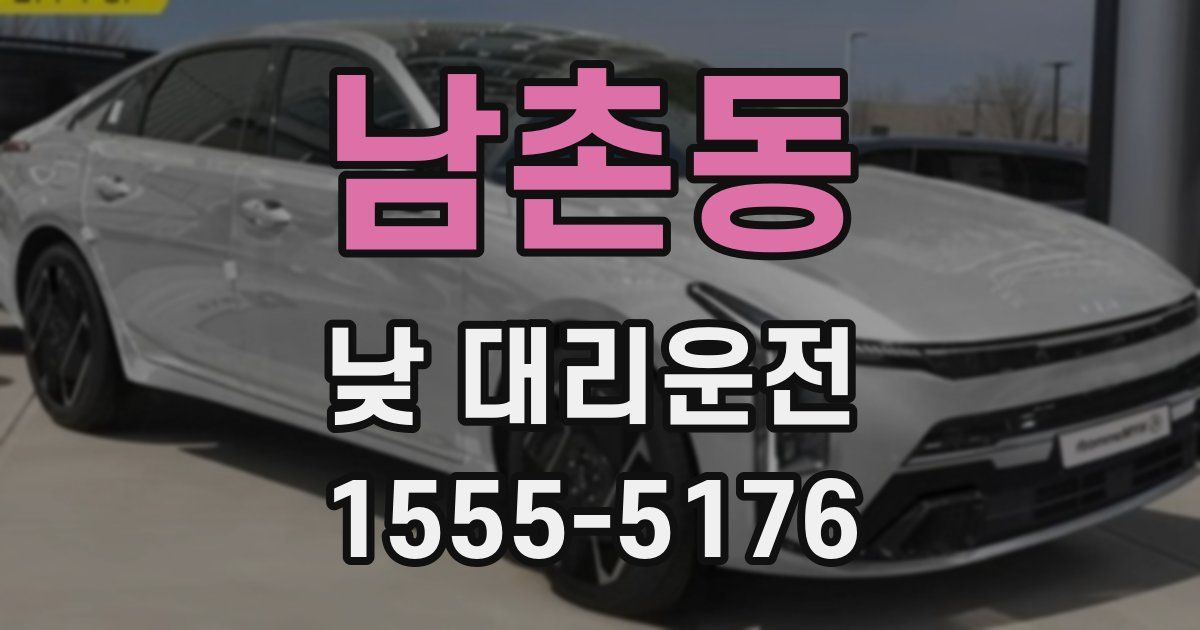 남촌동 낮 대리운전