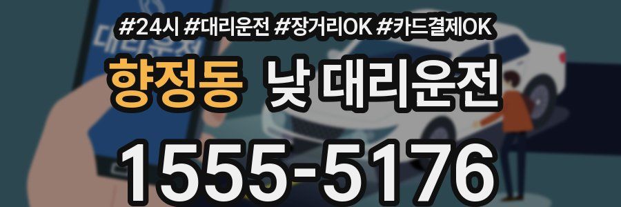 향정동 낮 대리운전