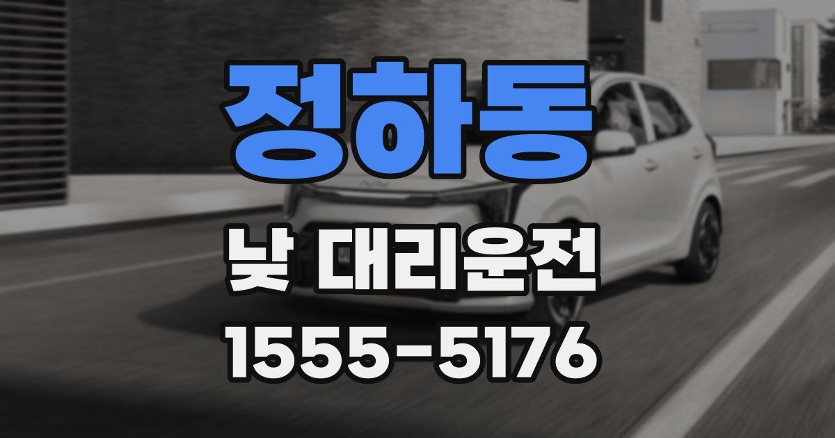 정하동 낮 대리운전