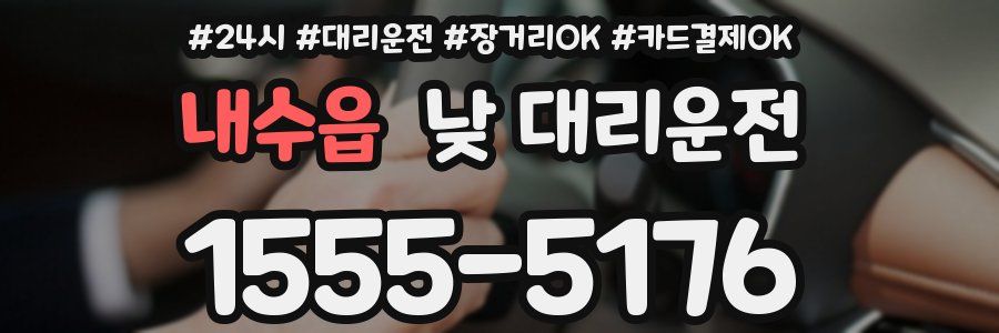 내수읍 낮 대리운전