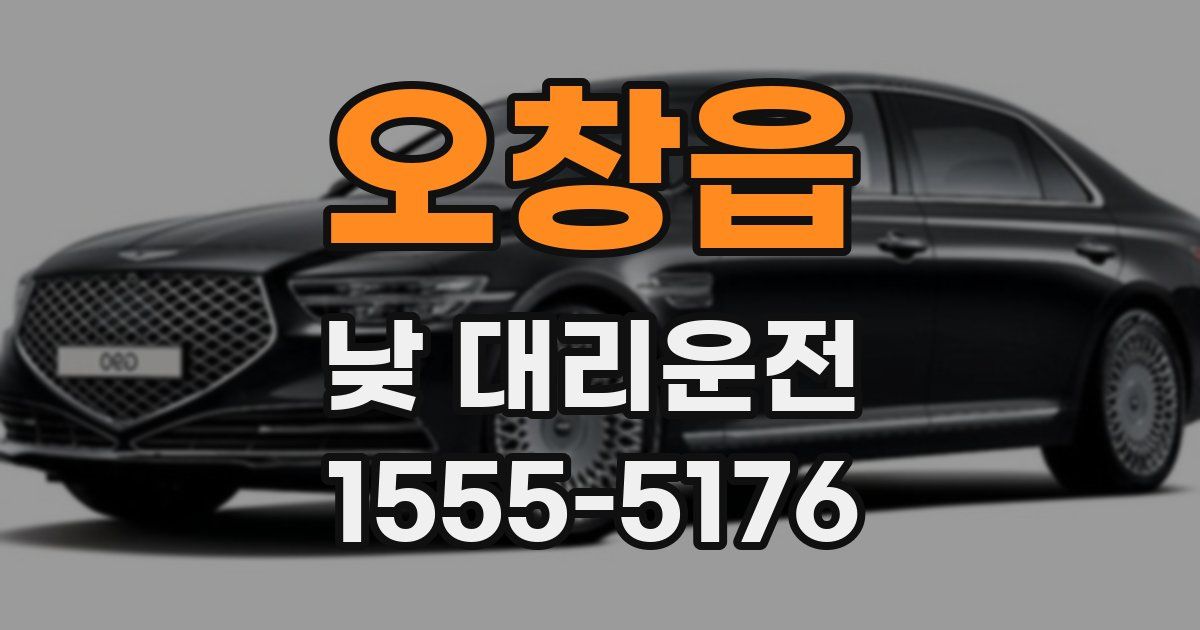 오창읍 낮 대리운전