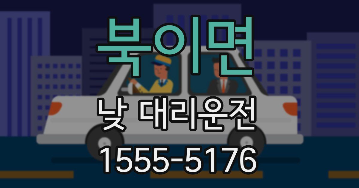 북이면 낮 대리운전