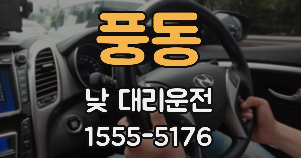 풍동 낮 대리운전