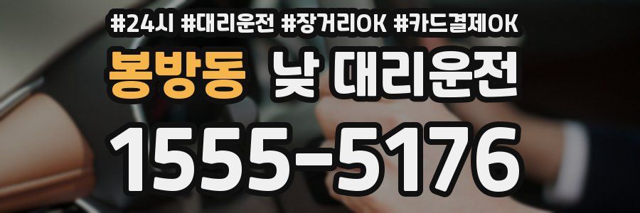 봉방동 낮 대리운전