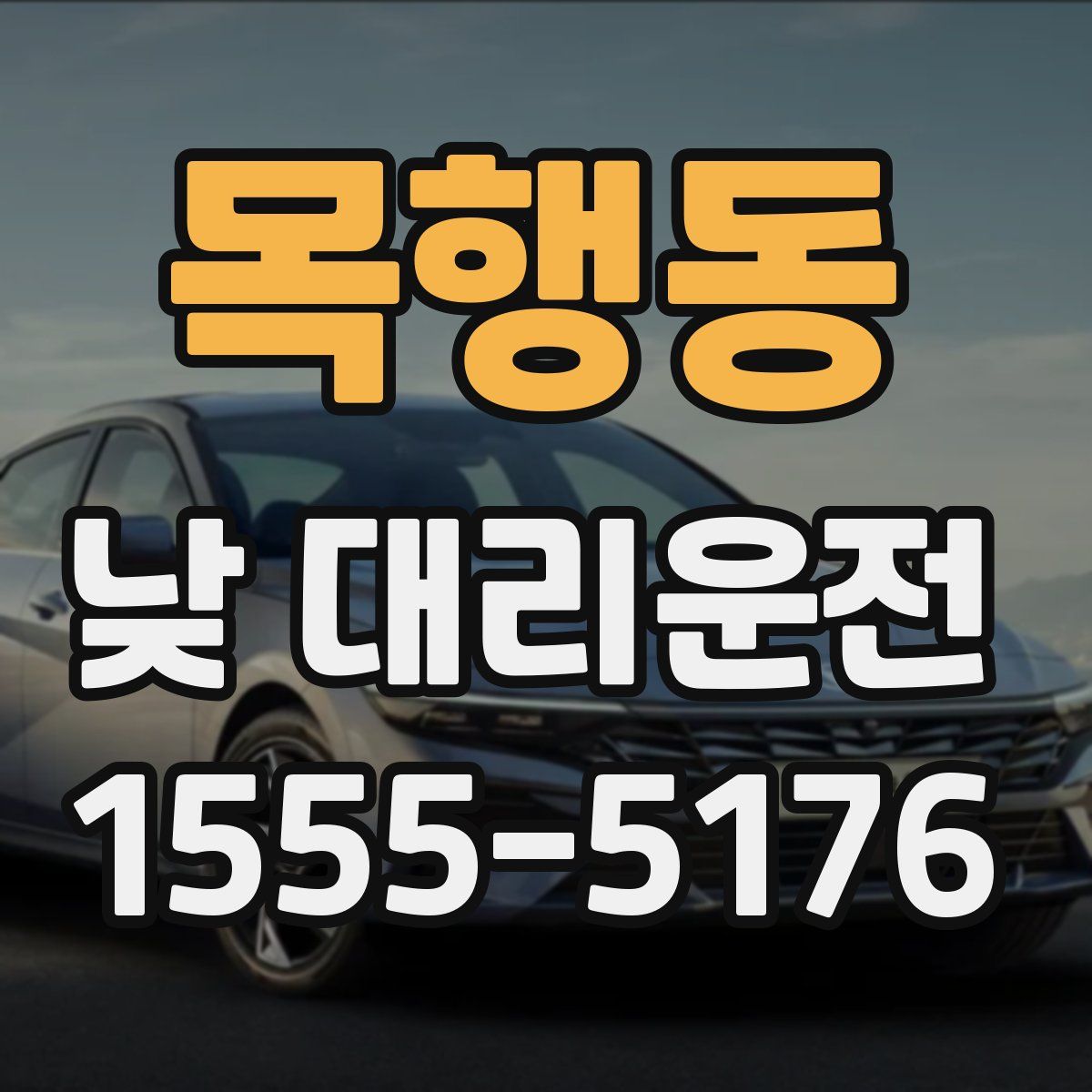 목행동 낮 대리운전