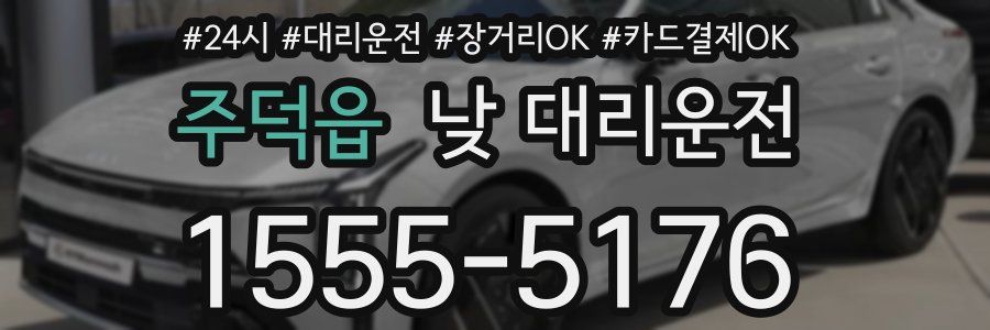주덕읍 낮 대리운전