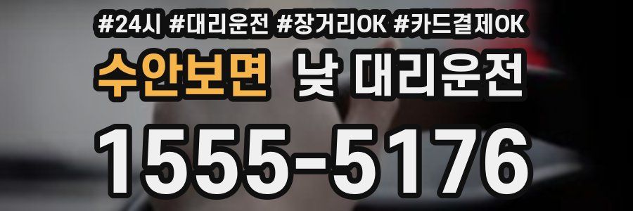수안보면 낮 대리운전