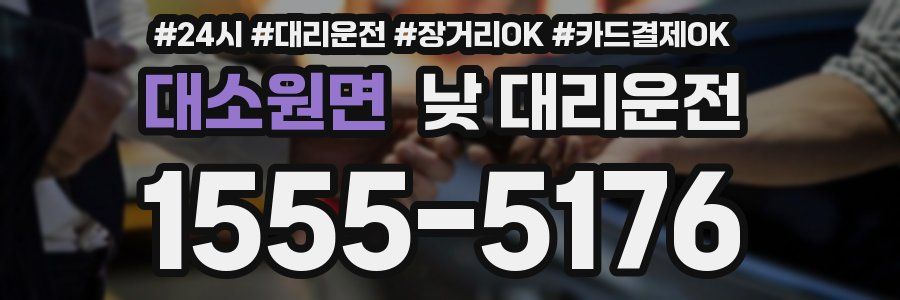 대소원면 낮 대리운전
