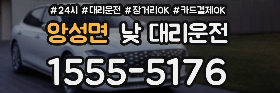 앙성면 낮 대리운전