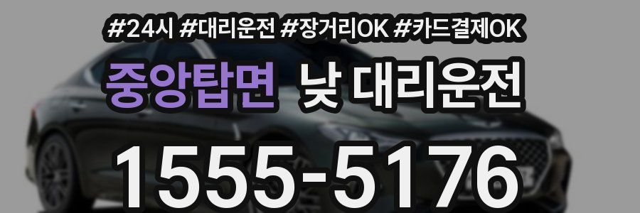 중앙탑면 낮 대리운전