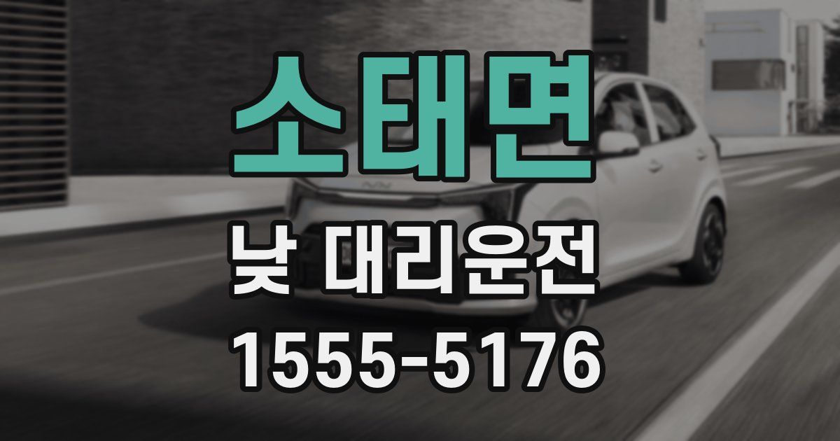 소태면 낮 대리운전
