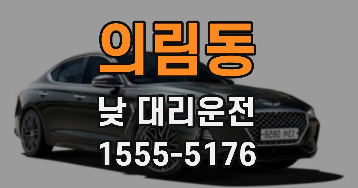 의림동 낮 대리운전