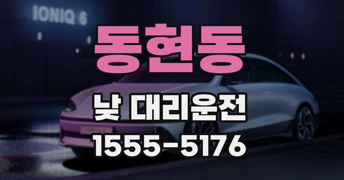 동현동 낮 대리운전