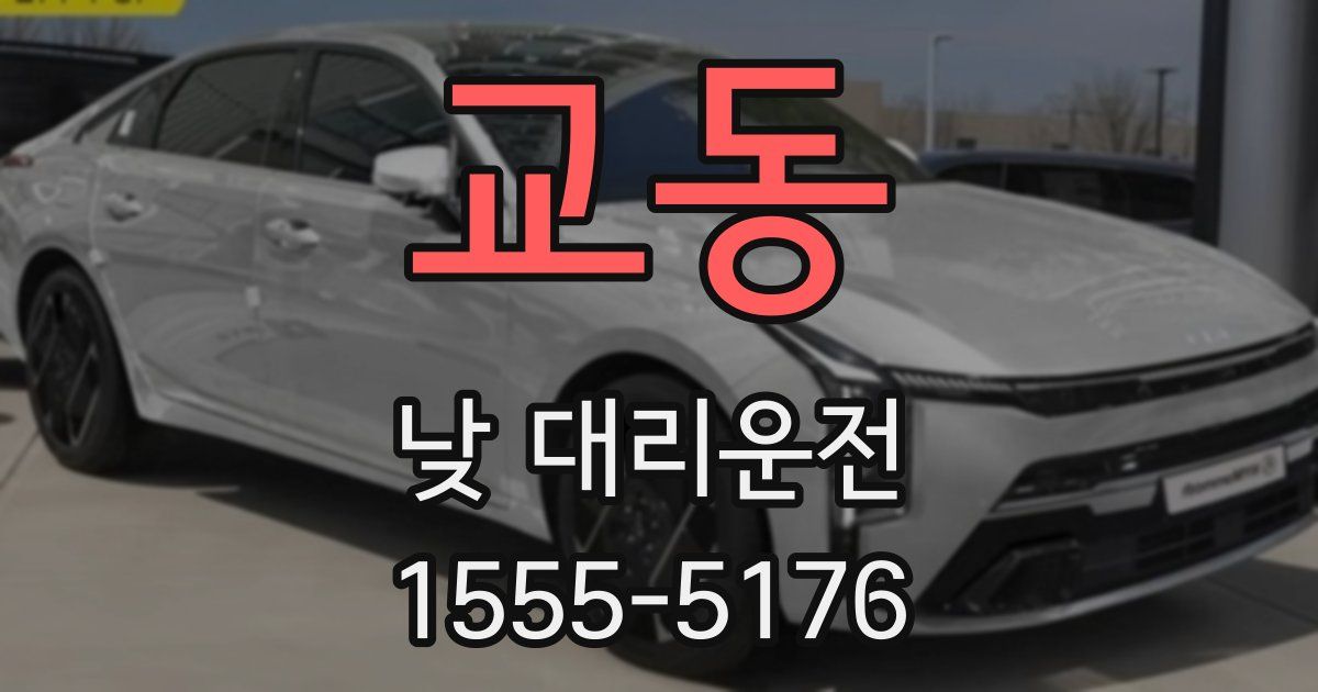 교동 낮 대리운전