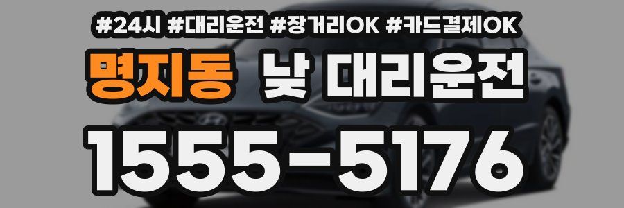 명지동 낮 대리운전