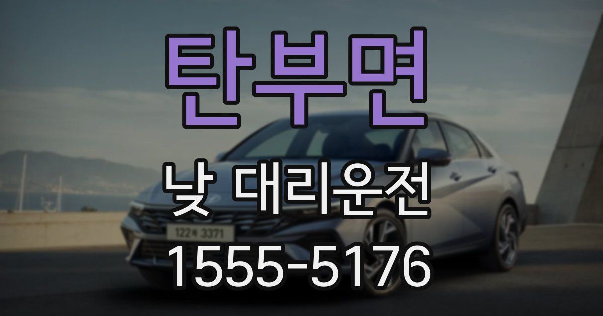 탄부면 낮 대리운전
