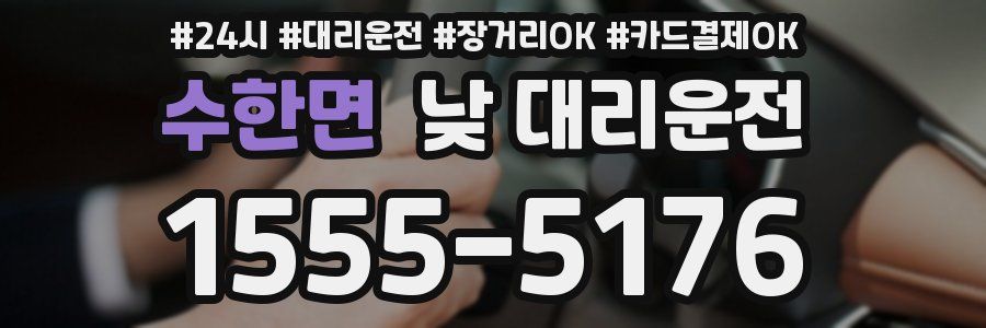 수한면 낮 대리운전