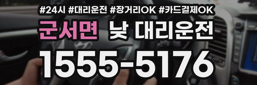 군서면 낮 대리운전