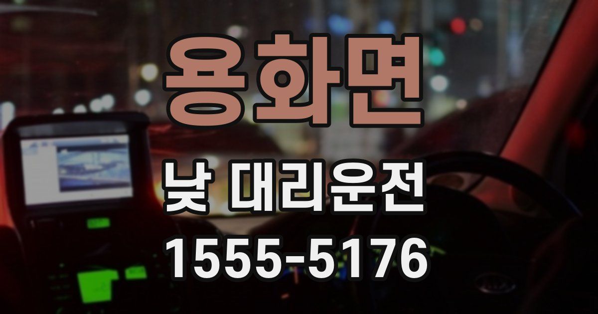 용화면 낮 대리운전