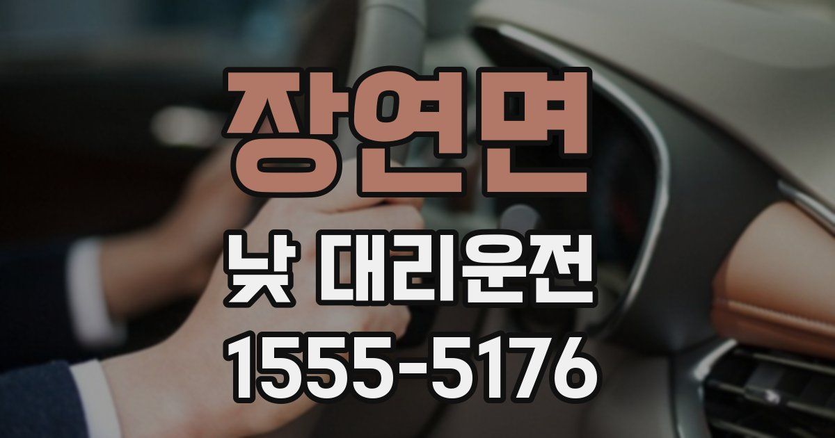 장연면 낮 대리운전