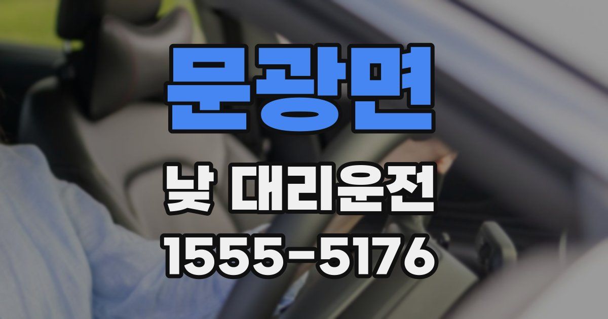 문광면 낮 대리운전