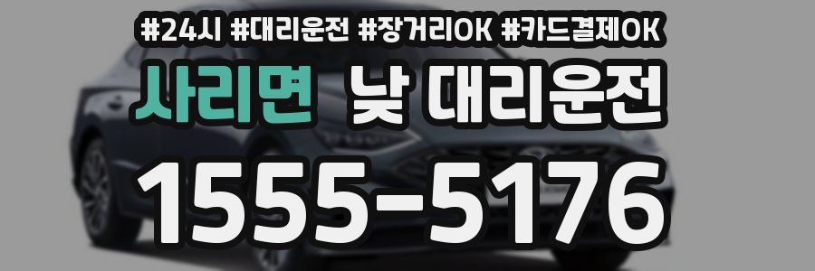 사리면 낮 대리운전