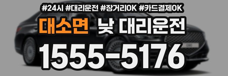 대소면 낮 대리운전