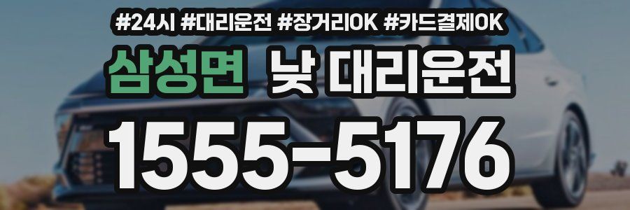삼성면 낮 대리운전