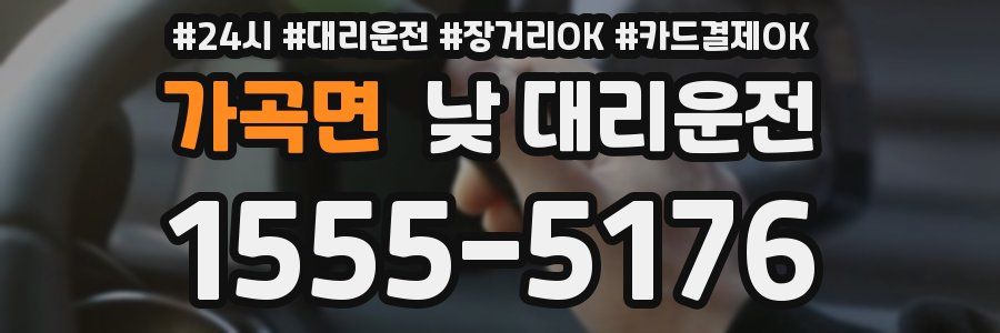 가곡면 낮 대리운전