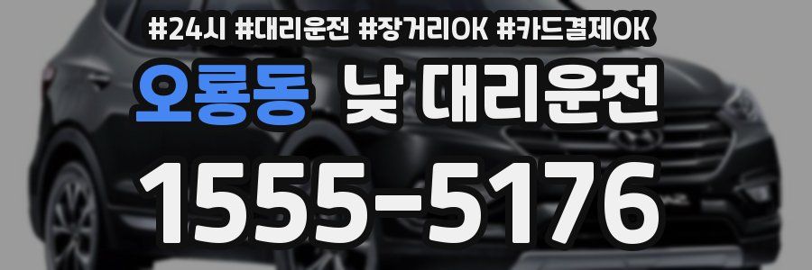 오룡동 낮 대리운전