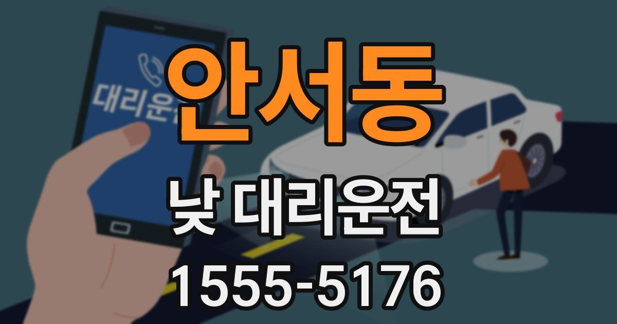 안서동 낮 대리운전
