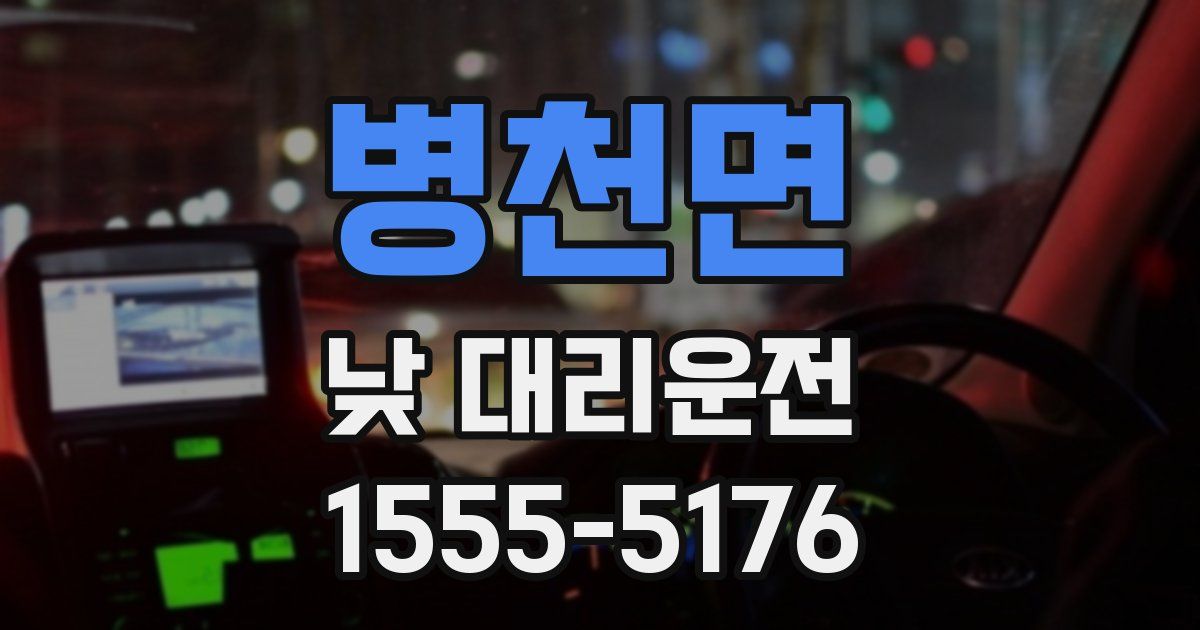 병천면 낮 대리운전