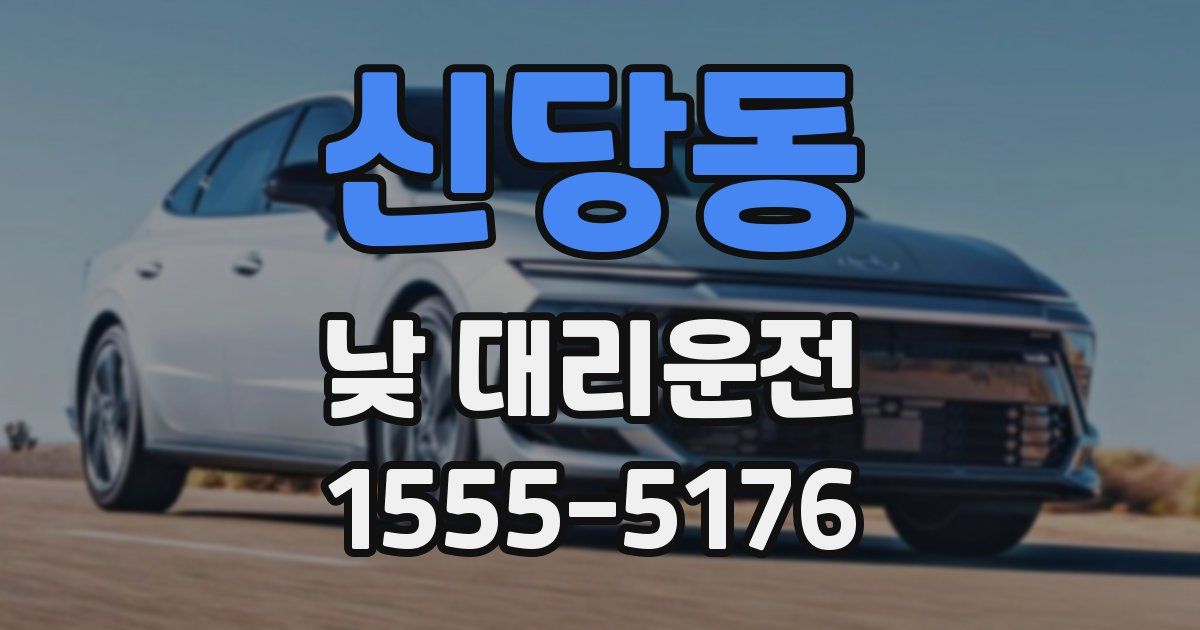 신당동 낮 대리운전