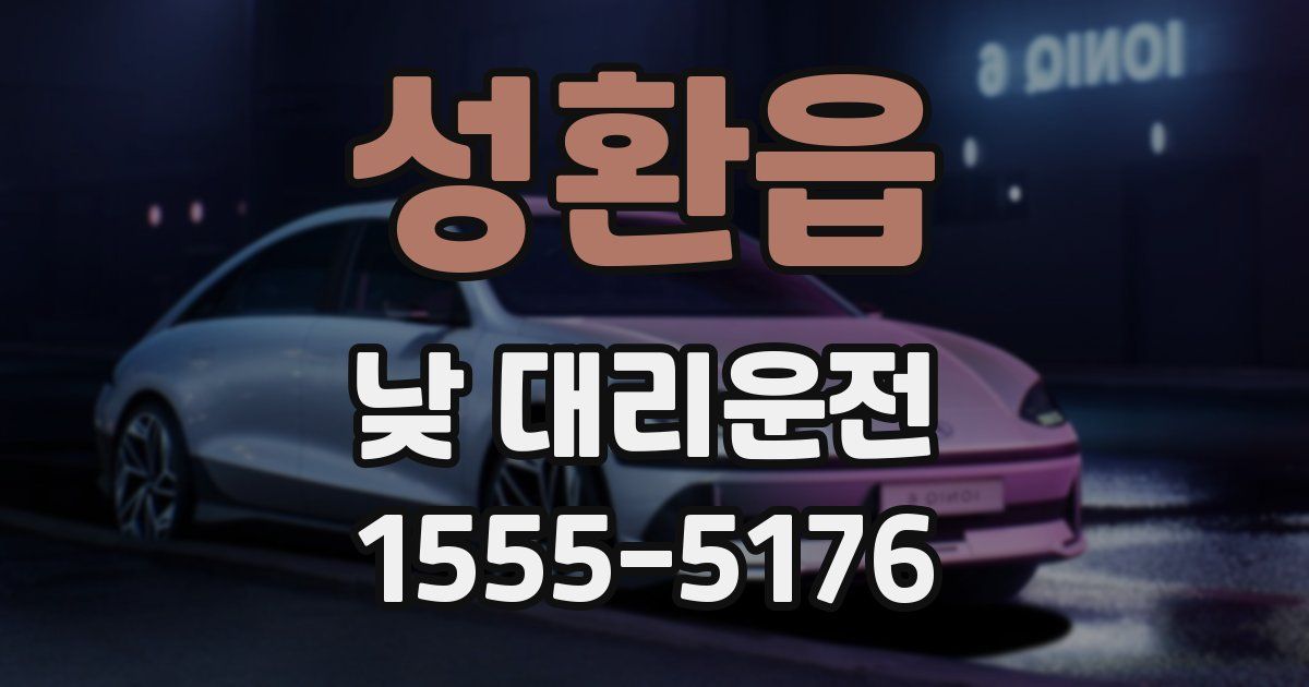 성환읍 낮 대리운전