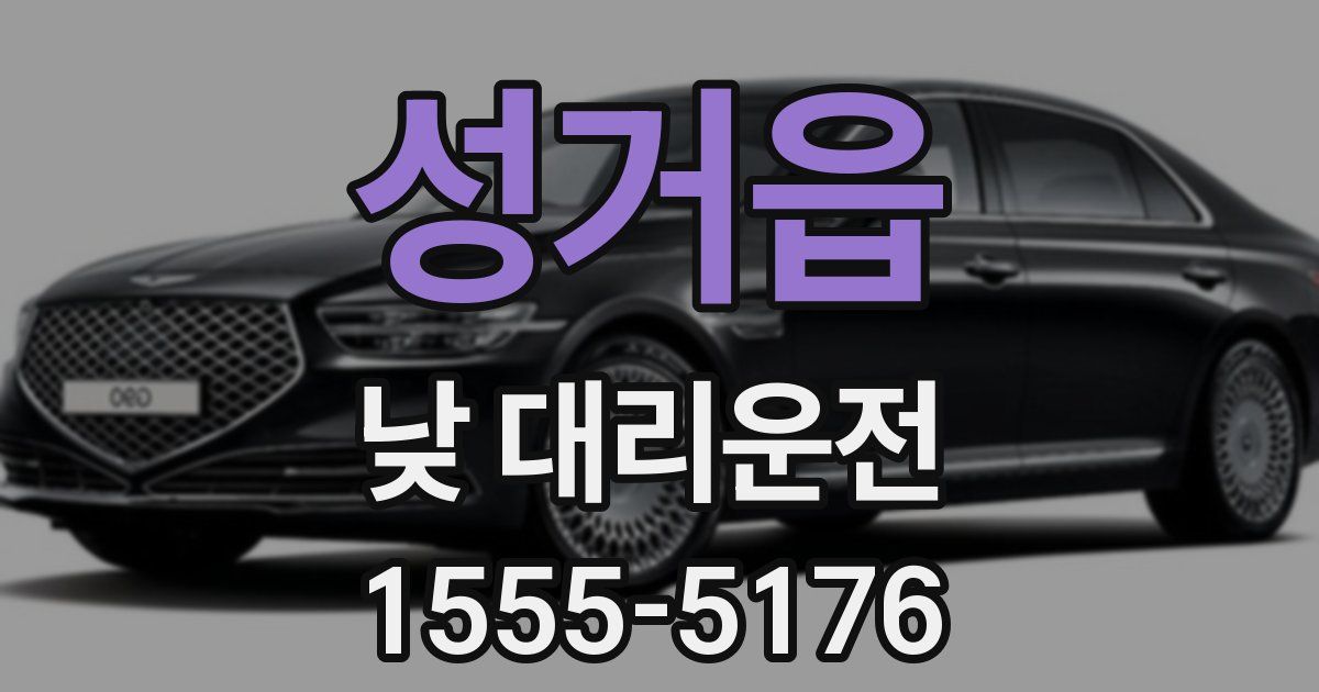 성거읍 낮 대리운전