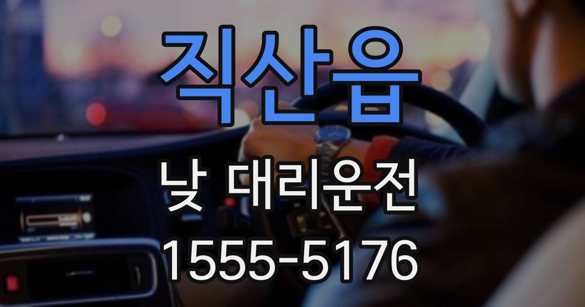 직산읍 낮 대리운전