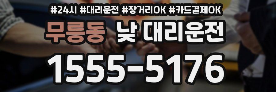 무릉동 낮 대리운전
