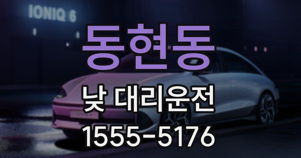 동현동 낮 대리운전