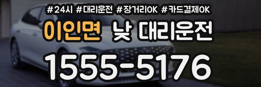 이인면 낮 대리운전