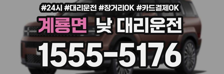 계룡면 낮 대리운전
