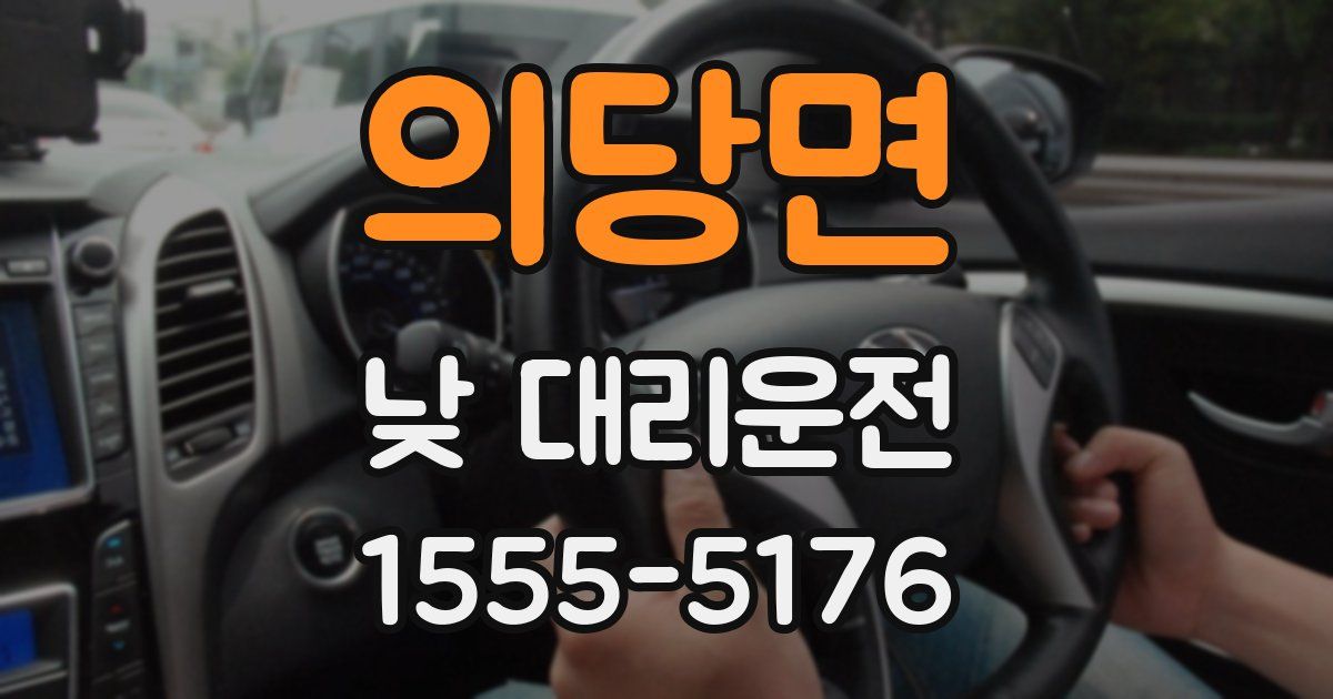 의당면 낮 대리운전