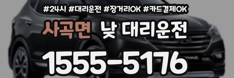 사곡면 낮 대리운전